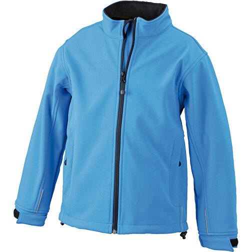 Men’s Softshell Jacket , James Nicholson, aqua, 95% Polyester, 5% Elasthan, L, , Bild 1