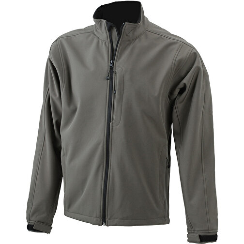 Men’s Softshell Jacket , James Nicholson, olive, 95% Polyester, 5% Elasthan, M, , Bild 1