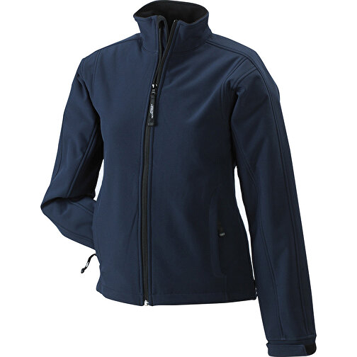 Ladies’ Softshell Jacket , James Nicholson, navy, 95% Polyester, 5% Elasthan, XXL, , Bild 1