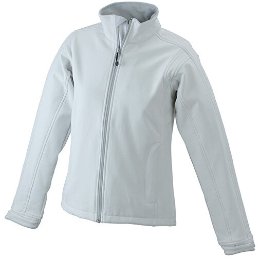 Ladies’ Softshell Jacket , James Nicholson, off-weiß, 95% Polyester, 5% Elasthan, L, , Bild 1
