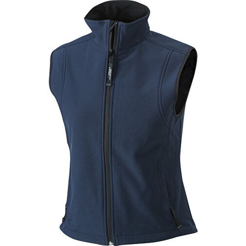 Ladies’ Softshell Vest , James Nicholson, navy, 95% Polyester, 5% Elasthan, XL, , Bild 1