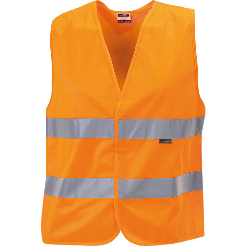Safety Vest Junior , James Nicholson, fluorescent-orange, 100% Polyester, 140-164, , Bild 1