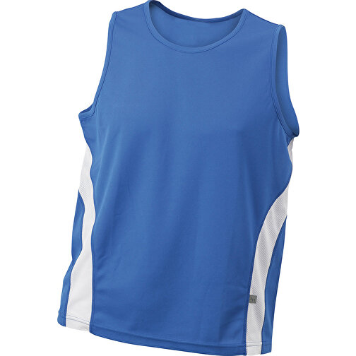 Men’s Running Tank , James Nicholson, royal/weiß, 100% Polyester, M, , Bild 1