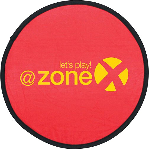 Faltbares Frisbee , rot, Nylon & Metall, , Bild 1