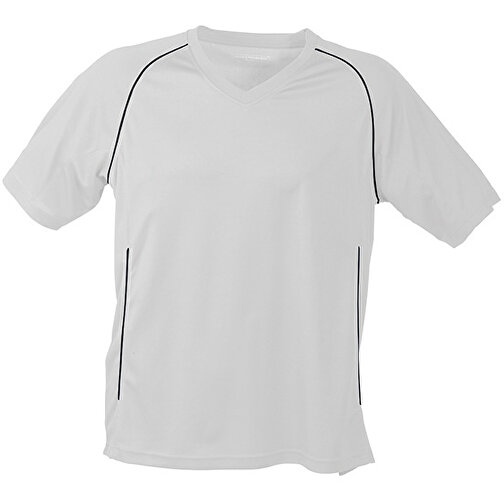 Team Shirt , James Nicholson, weiß/schwarz, 100% Polyester, M, , Bild 1