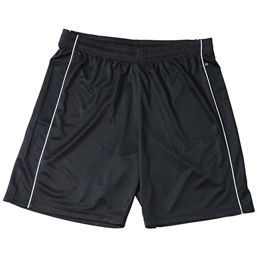 Basic Team Shorts Junior , James Nicholson, schwarz/weiß, 100% Polyester, S (110/116), , Bild 1