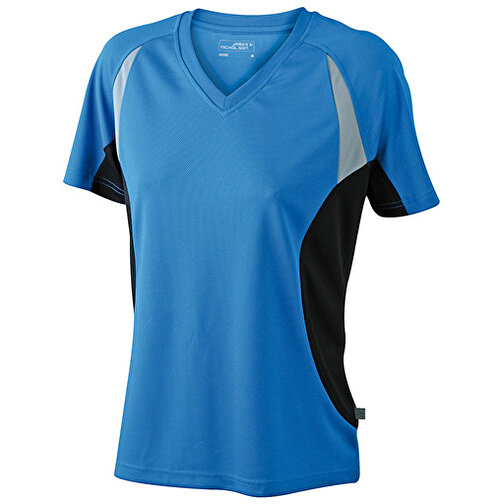 Ladies’ Running-T , James Nicholson, royal/schwarz, 100% Polyester, M, , Bild 1