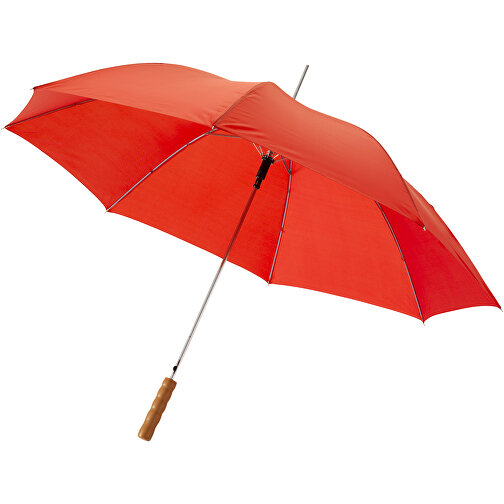 Lisa 23' Automatikregenschirm Mit Holzgriff , rot, Polyester, 83,00cm (Höhe), Bild 1