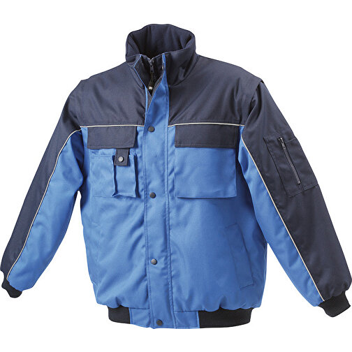 Workwear Jacket , James Nicholson, royal/navy, 100% Polyester, 4XL, , Bild 1