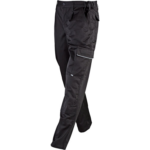 Workwear Pants , James Nicholson, schwarz, 65% Polyester, 35% Baumwolle, XXL, , Bild 1