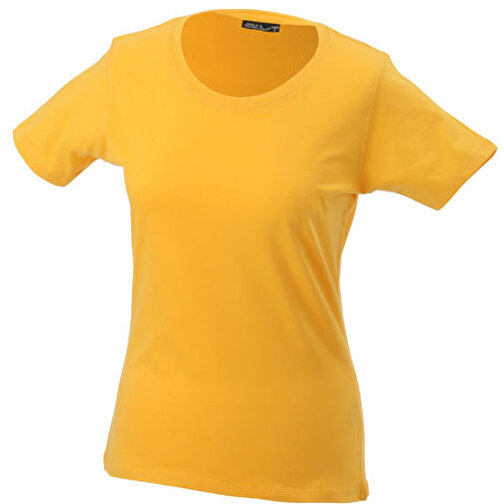 Ladies’ Basic-T , James Nicholson, gold-gelb, 100% Baumwolle, ringgesponnen, M, , Bild 1