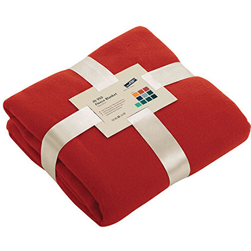 Fleece Blanket , James Nicholson, burgundy, 100% Polyester, one size, , Bild 1