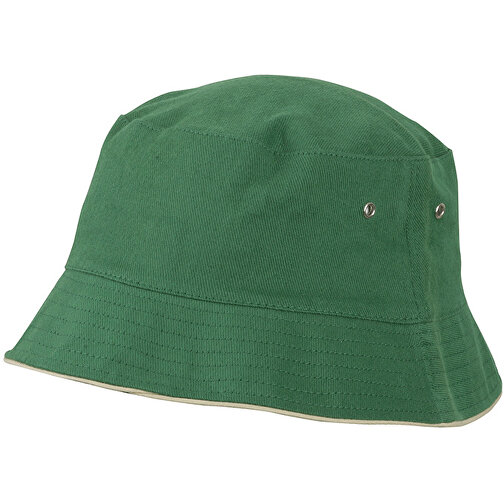 Fisherman Piping Hat For Kids , Myrtle Beach, dark-grün/beige, 100% Baumwolle, one size, , Bild 1