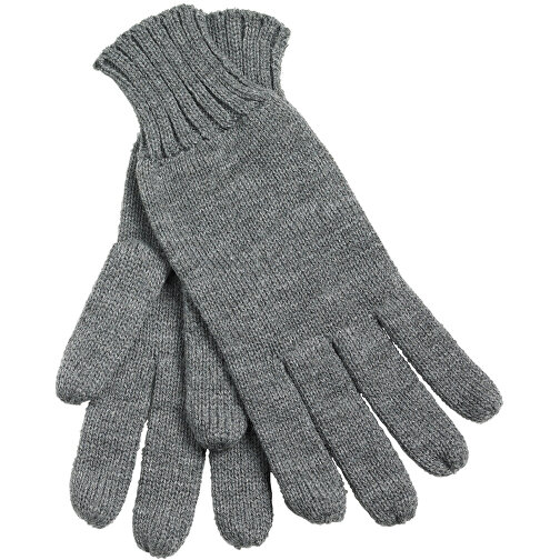 Knitted Gloves , Myrtle Beach, dark-grau-melange, 100% Polyacryl, L/XL, , Bild 1