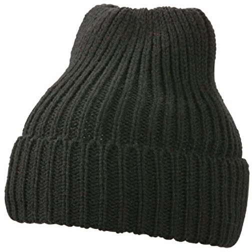 Warm Knitted Cap , Myrtle Beach, schwarz, 100% Polyester, one size, , Bild 1