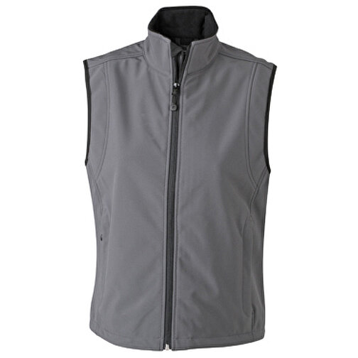 Ladies’ Softshell Vest , James Nicholson, carbon, 95% Polyester, 5% Elasthan, L, , Bild 1