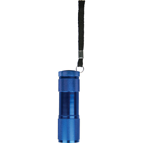 LED-Taschenlampe Aus Aluminium , blau, Aluminium, 8,90cm (Länge), Bild 1