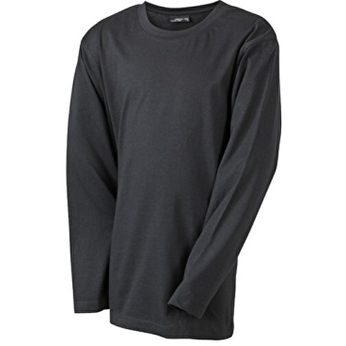 Junior Shirt Long-Sleeved Medium , James Nicholson, schwarz, 100% Baumwolle, ringgesponnen, XL (146/152), , Bild 1