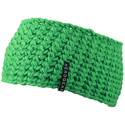 Crocheted Headband , Myrtle Beach, lime-grün, 100% Polyester, one size, , Bild 1