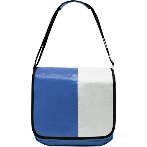 Umschlagtasche ACTION , blau, weiss, Polychlorid, 34,50cm x 13,50cm x 31,50cm (Länge x Höhe x Breite), Bild 2