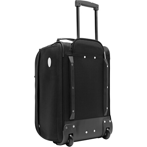 Trolley-Reisetasche AIRPACK , schwarz, 600D Polyester / EVA, 50,00cm x 29,00cm x 33,00cm (Länge x Höhe x Breite), Bild 3