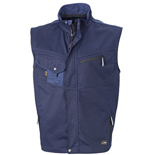 Workwear Vest , James Nicholson, navy/navy, 100% Polyamid CORDURA ®, M, , Bild 1