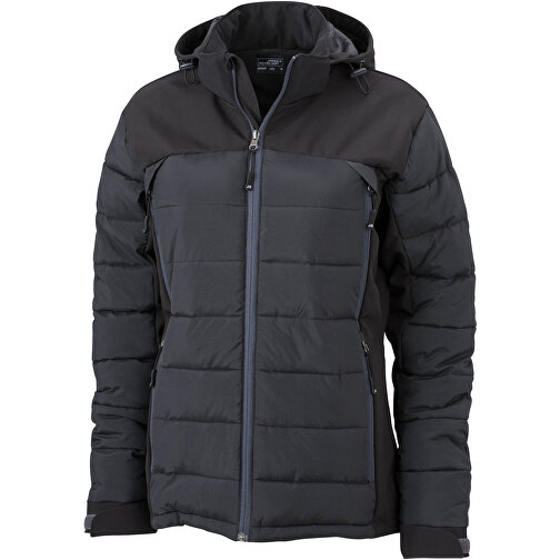Ladies’ Outdoor Hybrid Jacket , James Nicholson, schwarz, 100% Polyester, S, , Bild 1