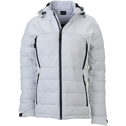 Ladies’ Outdoor Hybrid Jacket , James Nicholson, weiss, 100% Polyester, M, , Bild 1