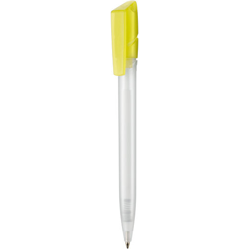 Kugelschreiber TWISTER FROZEN , Ritter-Pen, ananas-gelb/weiß, ABS-Kunststoff, 14,50cm (Länge), Bild 1