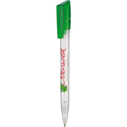 Kugelschreiber TWISTER FROZEN , Ritter-Pen, limonen-grün/weiss, ABS-Kunststoff, 14,50cm (Länge), Bild 1