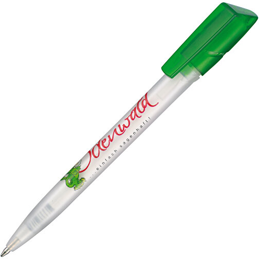 Kugelschreiber TWISTER FROZEN , Ritter-Pen, limonen-grün/weiß, ABS-Kunststoff, 14,50cm (Länge), Bild 2
