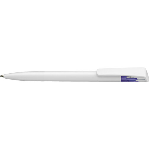 Kugelschreiber All-Star SF , Ritter-Pen, lavendel/weiss, ABS-Kunststoff, 14,70cm (Länge), Bild 3