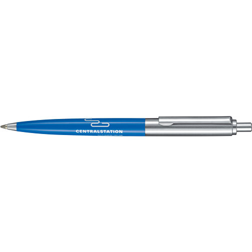 Kugelschreiber KNIGHT , Ritter-Pen, himmelblau, ABS + Metall, 13,40cm (Länge), Bild 3