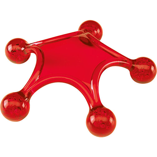 Massage-Seestern STARFISH , rot, Kunststoff, 3,00cm (Höhe), Bild 1