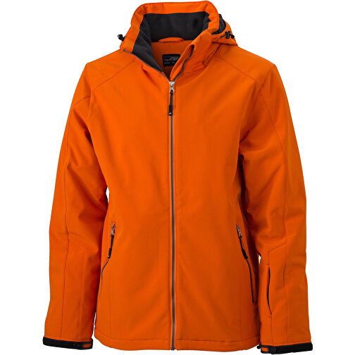 Men’s Wintersport Jacket , James Nicholson, dark-orange, 100% Polyester, XXL, , Bild 1