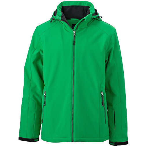 Men’s Wintersport Jacket , James Nicholson, grün, 100% Polyester, M, , Bild 1