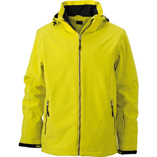 Men’s Wintersport Jacket , James Nicholson, gelb, 100% Polyester, XL, , Bild 1