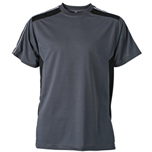 Craftsmen T-Shirt , James Nicholson, carbon/schwarz, 100% Polyester, L, , Bild 1