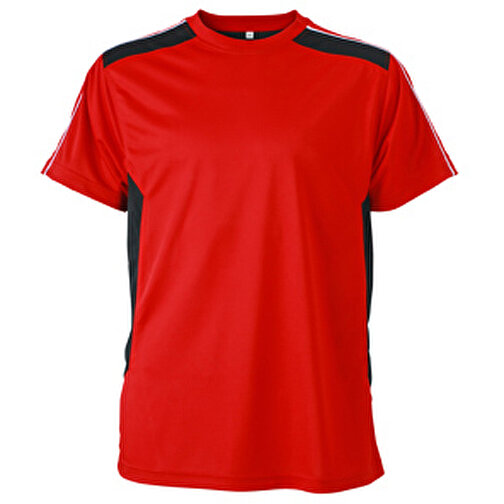 Craftsmen T-Shirt , James Nicholson, rot/schwarz, 100% Polyester, M, , Bild 1