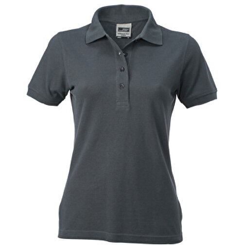 Ladies’ Workwear Polo , James Nicholson, carbon, 50% Polyester, 50% Baumwolle, gekämmt, XS, , Bild 1