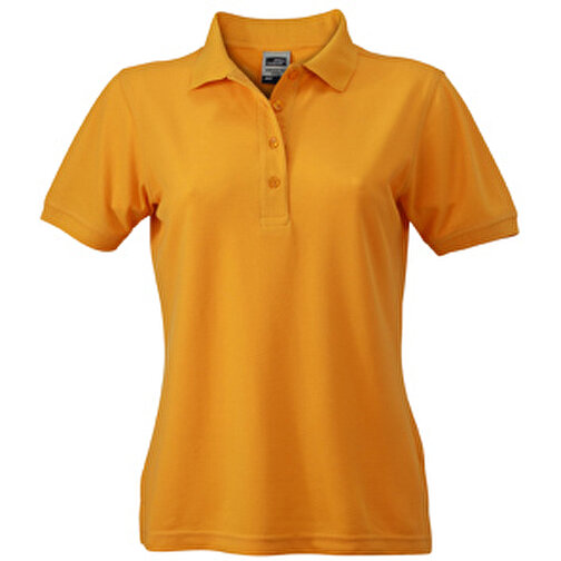 Ladies’ Workwear Polo , James Nicholson, gold-gelb, 50% Polyester, 50% Baumwolle, gekämmt, M, , Bild 1