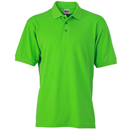 Men’s Workwear Polo , James Nicholson, lime-grün, 50% Baumwolle, gekämmt, 50% Polyester, M, , Bild 1