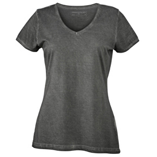 Ladies’ Gipsy T-Shirt , James Nicholson, graphite, 100% Baumwolle, M, , Bild 1