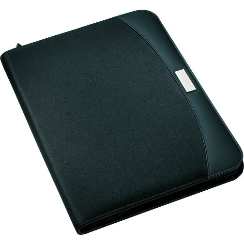 Portfolio CREADO Im DIN-A5-Format , schwarz, Polyester / PVC, 26,00cm x 3,50cm x 18,00cm (Länge x Höhe x Breite), Bild 1