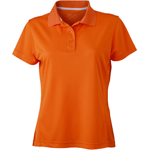 Ladies’ Polo High Performance , James Nicholson, orange, 100% Polyester, S, , Bild 1