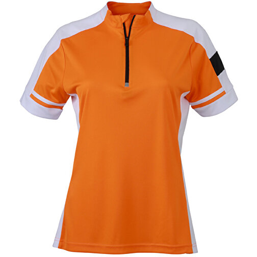 Ladies’ Bike-T Half Zip , James Nicholson, orange, 100% Polyester, XL, , Bild 1