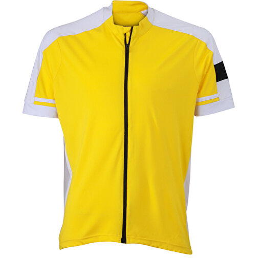 Men’s Bike-T Full Zip , James Nicholson, sun-gelb, 100% Polyester, XL, , Bild 1