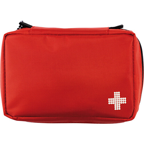 Flaches Erste Hilfe Set, Rot , rot, Polyester, 10,00cm x 5,00cm (Länge x Höhe), Bild 3