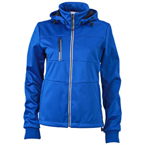 Ladies’ Maritime Jacket , James Nicholson, nautic-blau/navy/weiß, 100% Polyester, L, , Bild 1