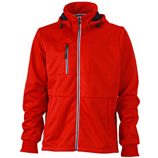 Men’s Maritime Jacket , James Nicholson, rot/navy/weiß, 100% Polyester, XL, , Bild 1